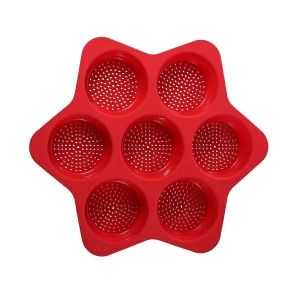 Moule &Agrave; Pain &Agrave; Hamburger En Silicone 7 Cavit&eacute; Moule &Agrave; Pain Antiadh&eacute;sif Plat De Cuisson Facile &Agrave; Lib&eacute;rer Silicot M&eacute;nager - Neuf