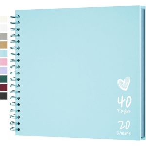 Album De Scrapbooking 25,5 X 25,5 Cm Avec Papier Kraft &Agrave; Couverture Rigide,Album Photo De 20 Feuilles,Album M&eacute;moire Pour Famille,Mariage.[P26] - Neuf