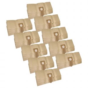 vhbw 100x Sacs compatible avec Soteco Dakota 115, Nevada 203 S, Nevada 103 Rad, T 110 aspirateur - volume de 20 l 45cm x 20cm marron - Neuf