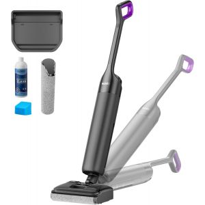 VornixorSarlshopFloorShine 460 Aspirateur Laveur Inclinaison &agrave; Plat 180&deg; Hauteur 11,5 cm, Nettoyage Bords, Auto S&eacute;chage, 30 min Autonomie, Aspirateur Laveur Eau et Poussi&egrave;re, Grands R&eacute;servoirs, Anti- - Neuf