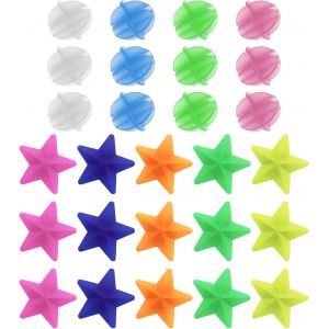 Kal-Lot De 180 Perles Rondes Lumineuses En Plastique Pour Rayons De Roue De Vélo - Couleurs Assorties - Neuf
