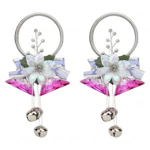 Lot De 2 Carillons Eoliens De Noel A Suspendre Au Sapin De Noel (Argente Et Violet) - Neuf