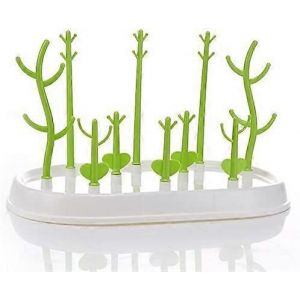 Nouveau Produit,S&eacute;choir &Agrave; Biberon,10 En 1 Support De S&eacute;chage Pour Bouteilles En Plastique Avec Ensemble D'arbres De Comptoir / Vert - Neuf