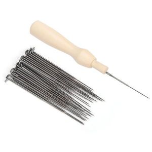 Aiguilles et fournitures de feutrage à manche en bois de qualité supérieure | Outils essentiels de feutrage de la laine - Neuf