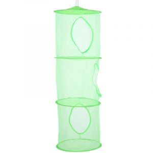 Filet De Rangement Vert Pour Enfants, Panier En Maille Pliable, Rangement Suspendu Pour Jouets En Peluche, Petits Vêtements, Lingerie, Chaussettes-Générique - Neuf
