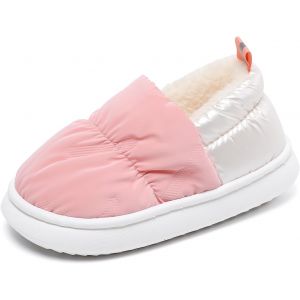 Ihkhu-Chaussons Hiver Enfant Peluche Pantoufle Garcon Fille Chaud Maison Chausson Intérieure Antidérapant Chaussures Bébé Doux Fermé Chaussons - Neuf