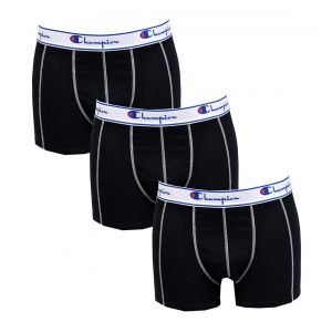 Boxer Homme Sport Champion Confort Et Qualité -Assortiment Modèles Photos Selon Arrivages- Pack De 3 Boxers Champion Sport Noir - Neuf
