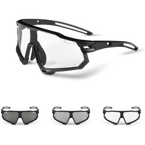 Subzonal-Lunette De Cyclisme Photochromique Homme Femme Lunette V&eacute;lo Vtt Anti-Uv400 Lunette De Soleil Lunettes De Sport Pour Cyclisme Rapide, Pour V&eacute;lo P&ecirc;che Course Conduite P&ecirc;che Ski - Neuf