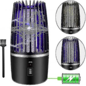 Répulsif contre les moustiques,lampe anti-moustiques électrique Tueur d'insectes Usb Piège à mouches à insectes rechargeable 2 en 1 Veilleuse Veilleuse intérieure extérieure Puissante - Neuf