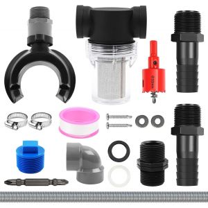 ASFASFq-Collecteur d'eau de pluie, tuyau de descente 100-110 mm, collecteur de pluie, raccord pour récupérateur d'eau de pluie, tuyau de descente, accessoires de montage, voleur d'eau, citerne de - Neuf