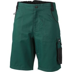 Bermuda De Travail Homme - Jn835 - Vert Fonc&eacute; - Neuf