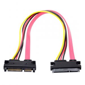 CLOUDDS-Sata Iii 3.0 22 Broches Sata Mâle À Femelle Câble D'Extension D'Alimentation De Données 30 Cm - Neuf