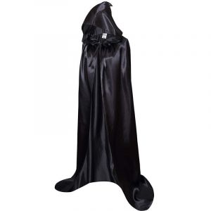 Cape À Capuche Unisexe Longue En Velours Pour Costume De Cosplay (Noir) - Neuf