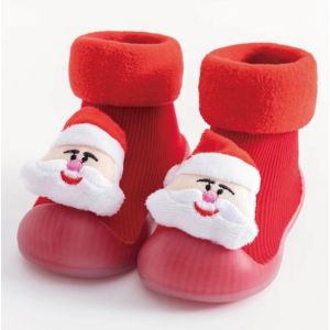 Style C 15,5 Cm Bébé Fille Anti Slip Chaussettes Bébé Garçon De Noël Chaussettes D'hiver, Des Nouveau-Nés De Haute De Genou Chaussettes, Les Premiers Marcheurs Chaussures, Bottes, - Neuf