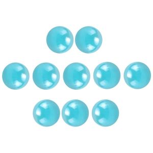 10 Pcs Billes 16mm billes de verre Knicker boules de verre d&eacute;coration couleur p&eacute;pites jouet Bleu clair - Neuf