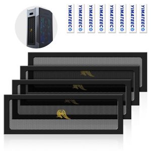 Filtre Poussi&egrave;re 360mm Magn&eacute;tique Filtre Ventilateur en Maille Grille de Protection pour Bo&icirc;tier d'Ordinateur Dissipateur Refroidisseur (PVC Hidalgo, 120 * 360mm, 4 Pi&egrave;ces, Noir) - Neuf