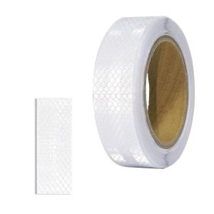 KALANKA-Ruban Adhésif Réfléchissant Blanc 8CM*3CM/10M, Résistant à l'Eau, pour Véhicules, Extérieur, Voitures - Neuf