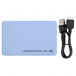 Boitier externe pour disque dur mobile 2,5 pouces aBS, transmission 5 Gbit/s, USB 3.0, SaTa, bleu - Neuf