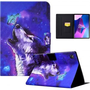 Coque pour Lenovo Tab M10 (3rd Gen) 10.1"" 2022,?tui Housse Lenovo Tab M10 (3rd Gen) 2022,Coque de Protection avec Fonction Support pour Lenovo Tab M10 (3rd Gen) 2022,Papillon Loup - Neuf