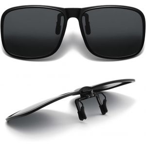 Kathlelxh-Lunettes De Soleil Polarisées À Clipser Pour Homme Et Femme ¿ Lunettes De Soleil Anti-Reflets/Lunettes De Conduite Avec Protection Uv400 ¿ Design Rabattable Pour Les Voyages, Le Sp[H1549] - Neuf