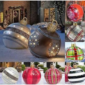 No&euml;l en Pvc Gonflable de Boule de No&euml;l, Ornements de D&eacute;coration Ext&eacute;rieure-MXBC - Neuf