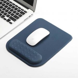 LKLJIJ-Tapis de Souris avec Repose-Poignet, Tapis de Souris de Jeu Ergonomique, avec Repose-Main en Mousse à mémoire de Forme, Base en Caoutchouc antidérapante, adapté au Bureau et à la Maison (Bleu) - Neuf