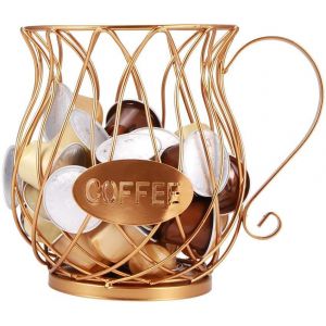 Panier À Capsules De Café,Organisateur De Dosettes De Café,Panier De Rangement Pour Capsules De Café,Porte-Capsules De Café Design Noir,Accessoires De Café Parfaits Grande Capacité - Neuf