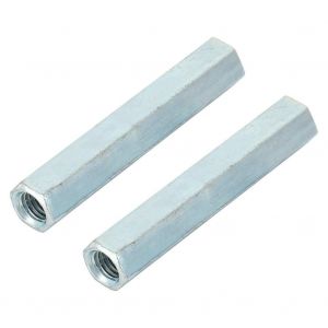 ChenQuanSarl-Longue Tige Écrou - 2Pcs Accouplement Écrous Hexagonaux Tige Longue Douille En Acier Au Carbone Noix Standoff M8 * 66 Fixations Filetées - Neuf