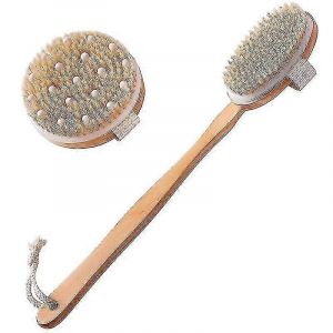Brossage À Sec Brosse Pour Le Corps Set De 2 - Brosse Exfoliante Pour Peau Sèche - Poignée Dorsale Pour La Douche - Neuf