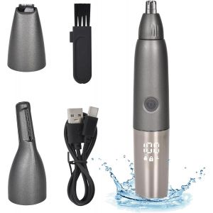 Tondeuse Nez, &Eacute;pilateur Nez Lavable Et &Eacute;tanche, Tondeuse &Eacute;lectrique Multifonction 3-En-1 Pour Hommes, Usb Rechargeable, Rasoir &Eacute;lectrique, Id&eacute;ale Pour Nez, Oreilles, Sourcils, Barbe - Neuf