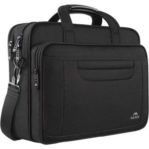 acdsgd-Sac Ordinateur Portable 15.6 Pouces Mallette Multifonctionnel Business Handcase pour Les Femmes et Les Hommes, Enduring Nylon Sac &agrave; Bandouli&egrave;re pour Voyage Tablette/Notebook Noir - Neuf