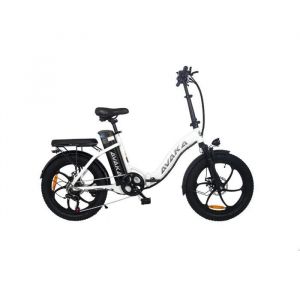 Vélo Électrique Pliable Avaka Bz20plus, Moteur 500w, Batterie 48v 18,2ah, Roues Pleines 20×3.0, 7 Vitesses, 32 Km/H, Blanc - Neuf