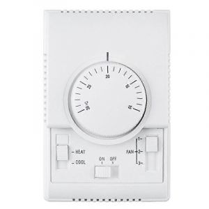 MT01 220VAC Thermostat mécanique d'ambiance Climatiseur Ventilo-convecteur Thermostat Régulateur de température Wa - Neuf