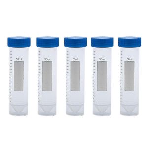 5 tubes &agrave; centrifuger en plastique de 50 ml avec &eacute;chelle,tubes &agrave; essai de laboratoire autonomes transparents pour les exp&eacute;riences - Neuf