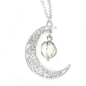 Collier Pendentif En Pierre, Collier Fluorescent D'halloween, Accessoires Pour Femmes, Adolescentes Et Filles - Neuf