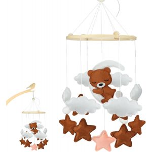 Yemaesre-Carillon Mobile Pour Bébé - Cloche De Lit - En Bois - Pour Lit De Bébé Ou Comme Décoration De Chambre De Bébé - Neuf