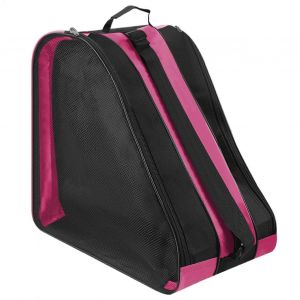 Sac &Agrave; Patins 20l-35l En Tissu Oxford Pour Patins &Agrave; Roulettes Et Patins &Agrave; Glace | Sac De Rangement Respirant &Agrave; Trois Couches, Coloris Rose - Neuf
