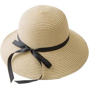 Kal-Femme Casquettes Visières Chapeaux De Soleil Upf 50+ Chapeau De Paille À Bord Large - Neuf