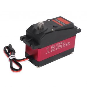 Servomoteur numérique DS51150 150KG, étanche IP66, engrenage entièrement métallique RC avec bras servo en alliage d'aluminium 18T pour voitures RC 1/5 - Neuf