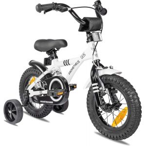 Subzonal-Velo Enfant 3 Ans Garcon V&eacute;lo Fille 12 Pouces A Roulette Pour 3 A 5 Ans - Bmx En Blanc - Neuf