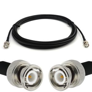 VornixorSarlshop-BNC M&acirc;le vers BNC M&acirc;le 20m c&acirc;ble coaxial RG58 50 Ohm &iquest; rallonge BNC Extension Faible Perte Cable pour Antenne CB Radio Amateur Sans fil Radio WIFI adaptateur UHF VHF - Neuf