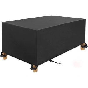 Housse De Table De Jardin Rectangulaire Durable 180 X 100 X 75 Cm ¿ Tissu Oxford 420d Avec Protection Uv Pour L'extérieur - Neuf