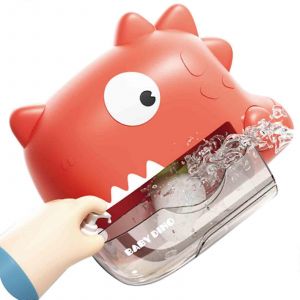 Jouet De Bain Dinosaure Rouge &iquest; Machine &Agrave; Bulles Automatique Avec Musique Et Lumi&egrave;res Pour Un Jeu Amusant &Agrave; L'heure Du Bain-Rouge - Neuf