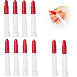 10Pcs Calfeutrage en Silicone Buse Bouchons de Remplacement de Calfeutrer les Buses de Calfeutrage Casquettes Scellant Outil - Neuf