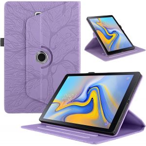Tablette Coque Pour Samsung Galaxy Tab S4 10.5 Pouces 2018 Sm-T830/T835 Pu Cuir 360&deg;Rotatif Multi-Angle Stand Flip Protection Case Samsung Galaxy Tab S4 Rotating &Eacute;tui Housse Cover, Violette - Neuf