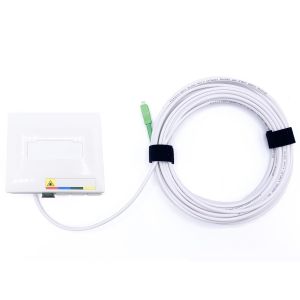 TIANYI-&reg; - 15 M&egrave;tres Cable Fibre Optique Renforc&eacute; SC/APC &agrave; SC/APC Simplex Monomode (Diam&egrave;tre: 4,0mm), Equip&eacute; d'une PTO, Rallonge Utilis&eacute;e pour D&eacute;placer le Bo&icirc;tier Fibre, Sans la Moindre Perte de D&eacute;bi - Neuf