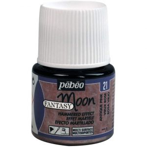 P&eacute;b&eacute;o Flacon 45ml Peinture Fantasy Moon &Agrave; Effet Martel&eacute; Vieux Rose - Neuf