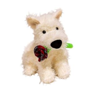 &laquo; Jouet en peluche mignon en forme de rose pour chien, animal en peluche pour la Saint-Valentin &raquo; - Neuf