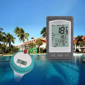 Thermom&egrave;tre de piscine sans fil - Thermom&egrave;tre flottant num&eacute;rique pour piscine et spa - Neuf