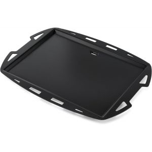 Ulteronixshop-Plancha Pleine Taille en Acier avec Rev&ecirc;tement C&eacute;ramique pour Weber Q200, Q220, Q2000, Q2200 - Plaque de Cuisson Int&eacute;grale pour Barbecue &agrave; Gaz - Non Compatible avec Q240, Q2400 et S&eacute;ries N - Neuf